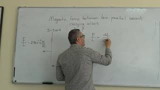 prob  Magnetic Force between Two Parallel Wires