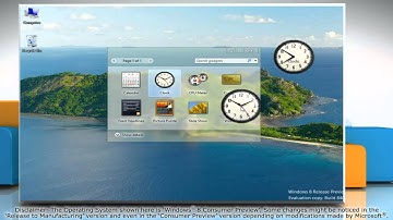 View different Time Zones in the Clock gadget in Windows 8 (Release Preview)