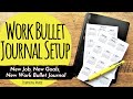 New Work Bullet Journal Setup