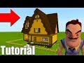 Minecraft Tutorial: How To Make The Hello Neighbour Player House Alpha 2 "Hello Neighbour House"