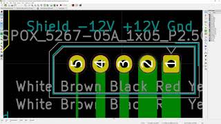 Meanwell PSU To Amiga Adpator PCB Design in KiCad