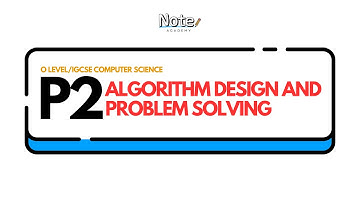 O Level/IGCSE CS | Chapter 7 - Algorithm Design and Problem Solving