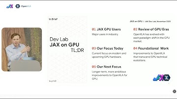 JAX on GPUs | JAX/OpenXLA DevLab Fall 2025