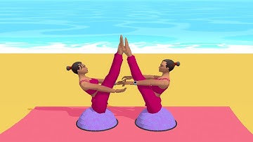 Couples Yoga Game 👩🏻‍🦰🔥 All Levels New Update - iOS / Android Mobile Gameplay #2