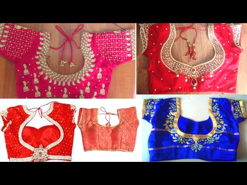 Latest South Indian Bridal Blouse Designs Beautiful South Indian Blouse Back Neck Designs Part 3 Youtube