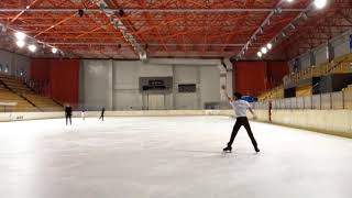 Triple salchow double toeloop combination figure skating