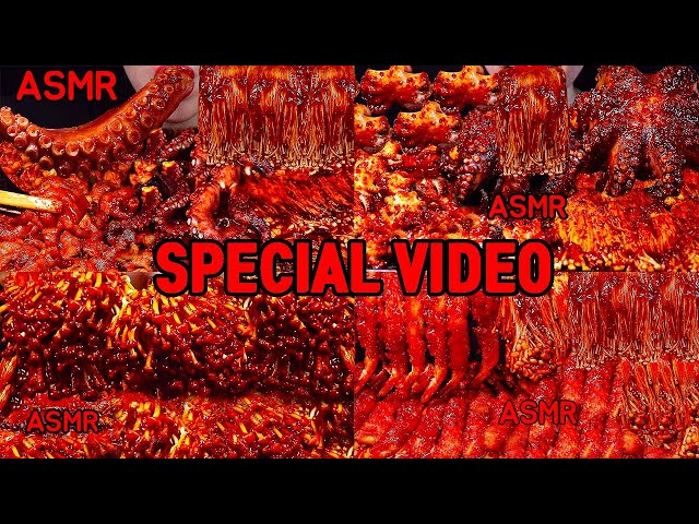 ASMR Video spesial makanan pedas* TOP3 SPICY FOOD SPECIAL VIDEO! SPICY MUSHROOMS