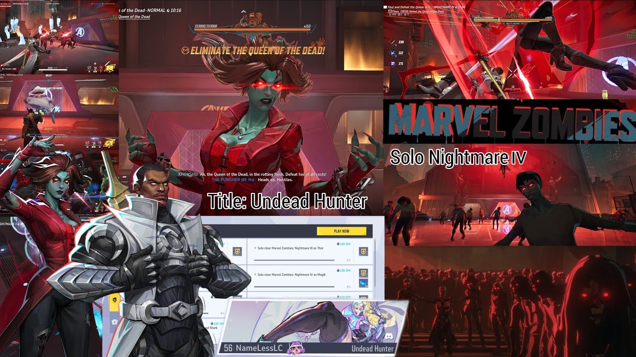 I Solo Beat as Blade in Nightmare IV in Marvel Rivals Zombie Mode | Beat Time 46min