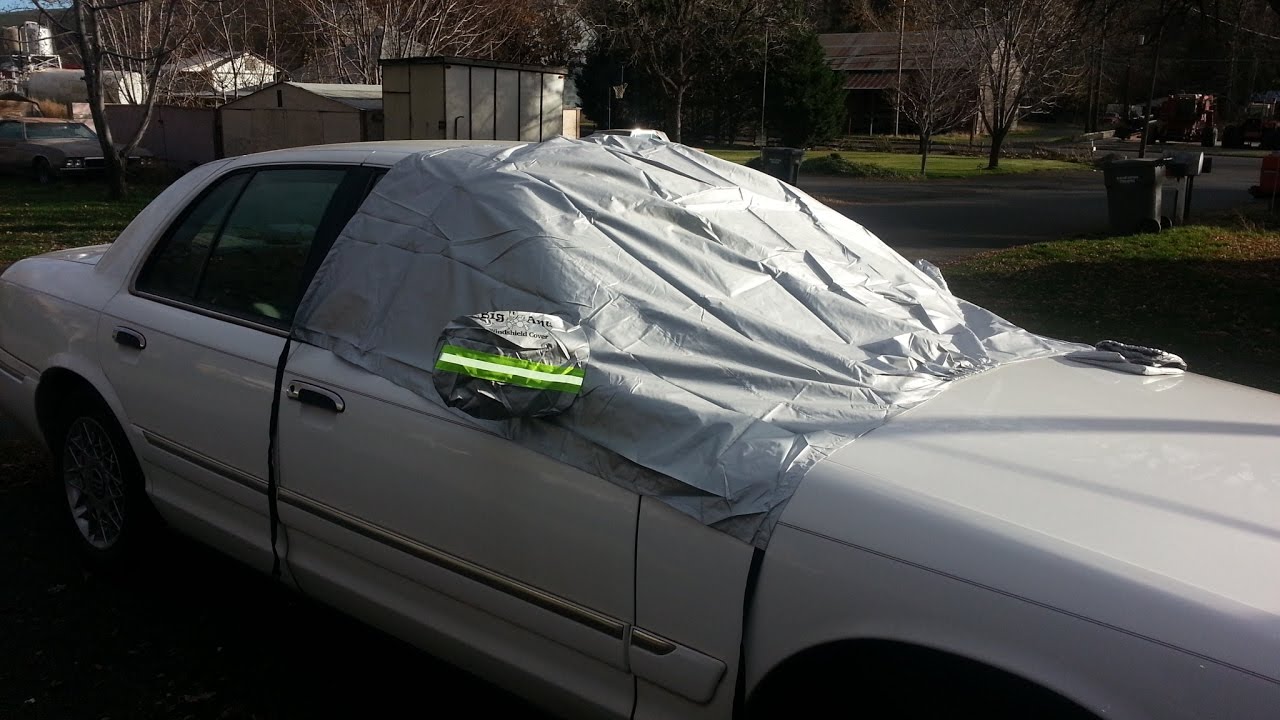 Ice Sun Frost and Wind Proof in All Weather Fit for Most Vehicle Magnetic Elastic Hooks Fixed Four Wheels /& Reflective Warning Bar on Mirror Covers Big Ant Windshield Snow Cover