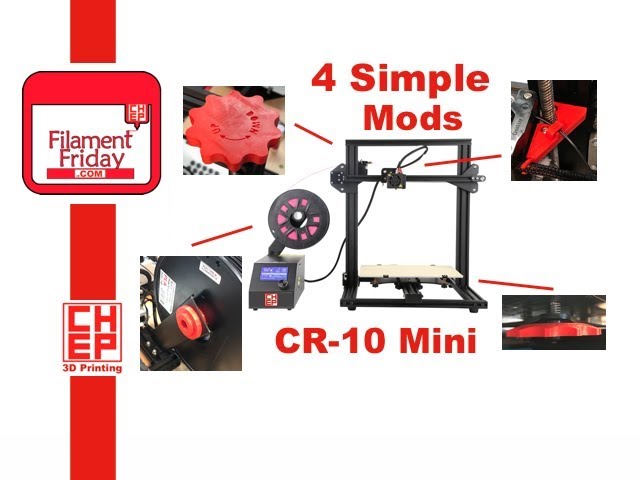 Creality CR-10 Mini - guide, settings slicer, review, upgraded