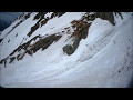 奥穂高・扇沢での雪崩(ニアミス)
