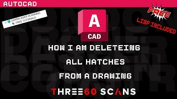 How to DELETE all HATCHES from an AUTOCAD drawing