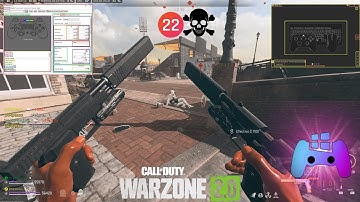 Aim Assist "Low" Settings REWASD + DS4 = WARZONE 2.0 Gameplay 22 Kill Compatible PS4 PS5 KB+M & XBOX