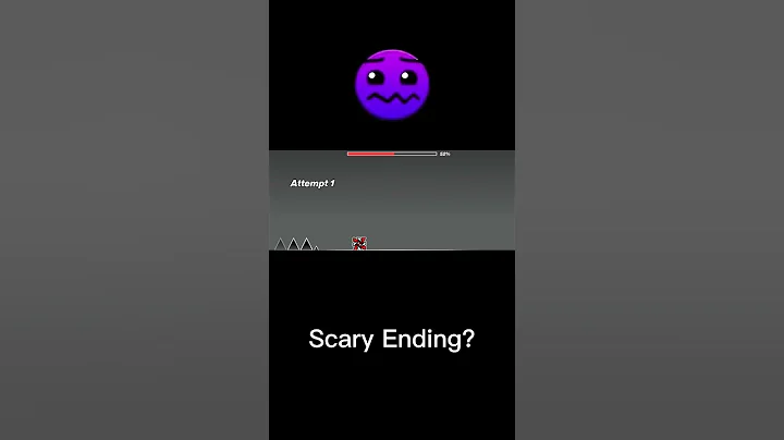 Geometry Dash : Scary Ending? 😱😨 #geometrydash #gd #shorts #gdlevels