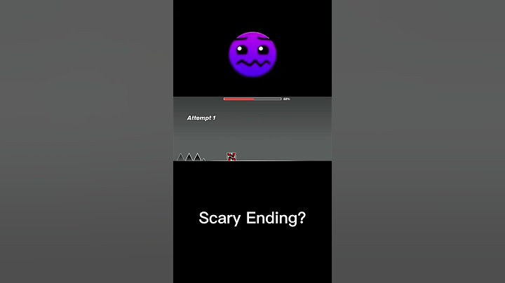 Geometry Dash : Scary Ending? 😱😨 #geometrydash #gd #shorts #gdlevels