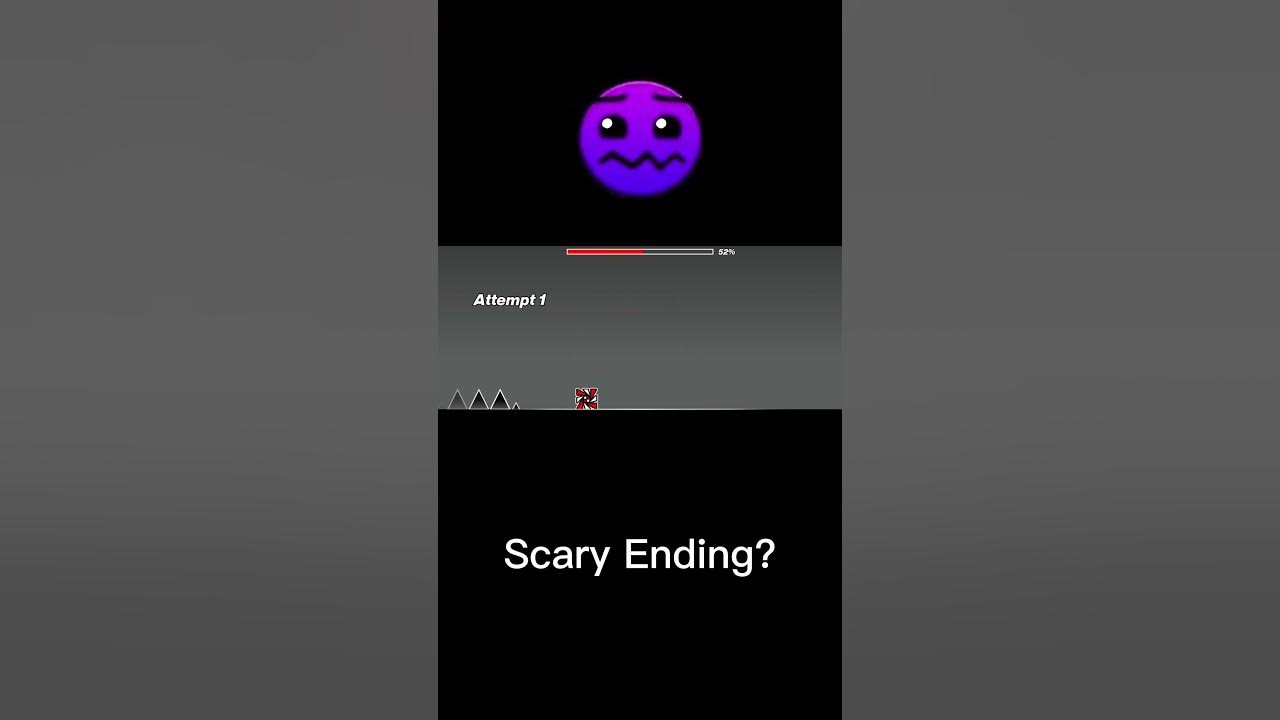 Geometry Dash : Scary Ending? 😱😨 #geometrydash #gd #shorts #gdlevels