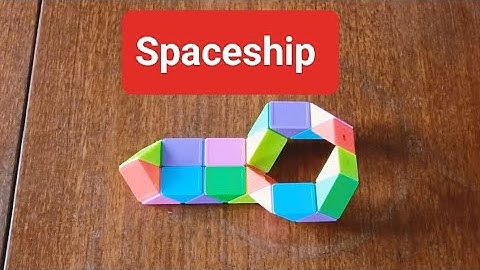 How to make a Spaceship | Snake puzzle | Snake cube pattern