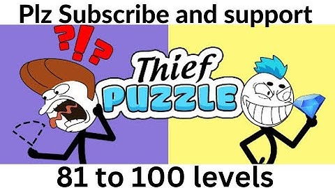 Thief Puzzle (WEEGOON) Level 81-100 Walkthrough - "How to Steal Everything without get caught!"
