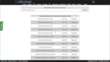 InterServer Purchase Domain Name