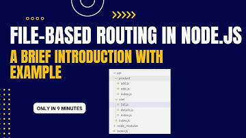 File Based Routing in Node js: A Brief Introduction with Example