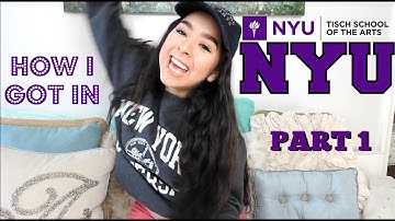 PART 1: How I Got Into NYU Tisch Drama (Resume, Grades, etc.) | ARIANNA BRIA