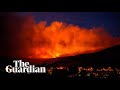 Timelapse footage shows huge fire at Saddleworth Moor
