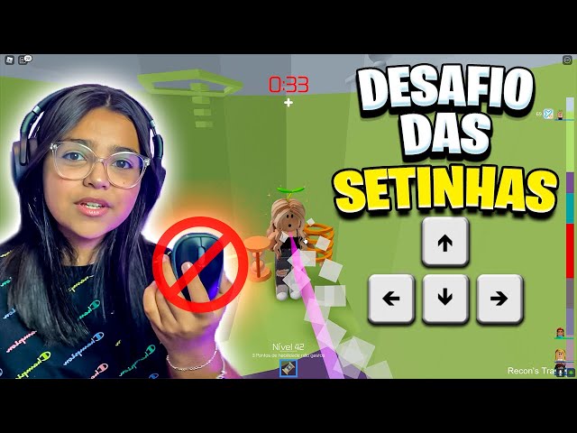 ROBLOX - DESAFIO DAS SETINHAS NO TOWER OF HELL!!! 