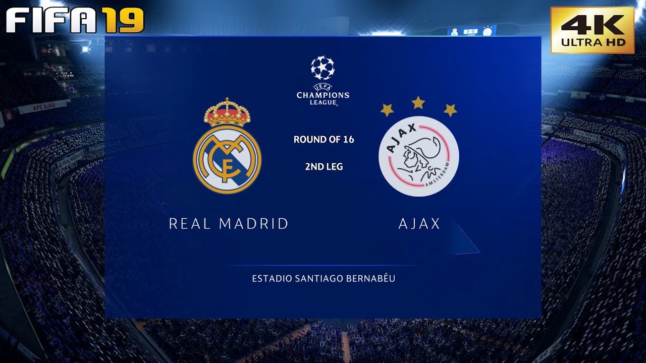 FIFA 19 (ПК) «Реал Мадрид» — «Аякс» | 1/8 финала Лиги чемпионов УЕФА | 03.05.2019 | 4K 60 кадров ...