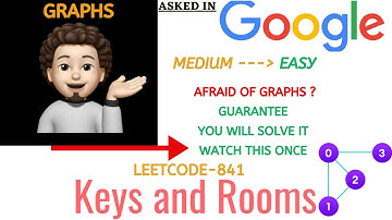 Keys and Rooms - (GOOGLE) : Explanation ➕ Live Coding 👩🏻‍💻🧑🏻‍💻🤯😱