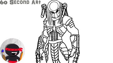 How To Draw The Predator | Easy, Step By Step Tutorials For Beginners