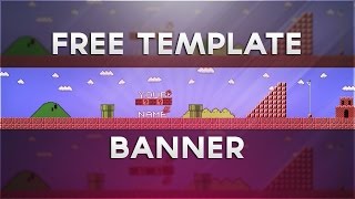 FREE SUPER MARIO Template Banner