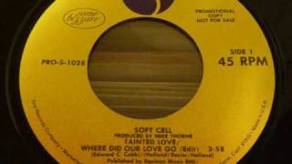 Soft Cell "Tainted Love/Where Did Our Love Go" 45rpm promo 1981 original edit chords
