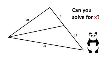 Angle Bisector Theorem Formula Proof. Geometry video.
