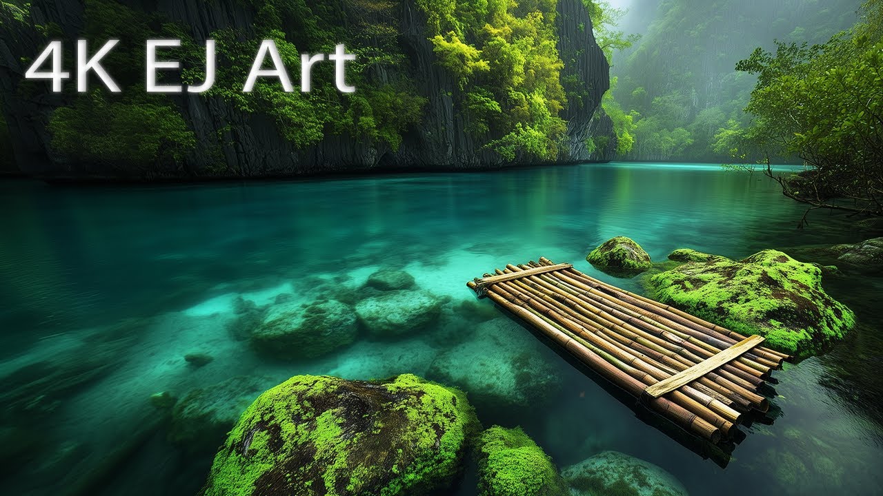 4K Turquoise Lakes & Misty Mountains: 23-Min Zen Landscape Gallery | 32 Serene Vistas (No Music)