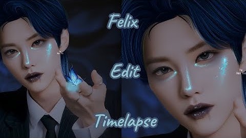 Felix | Smudge| Edit tutorial for beginners 💙🩵🥶