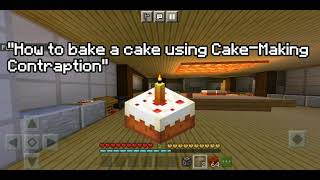 I created a Cake - Making Contraption in Minecraft PE! | Command Creation | No mods or Add-on