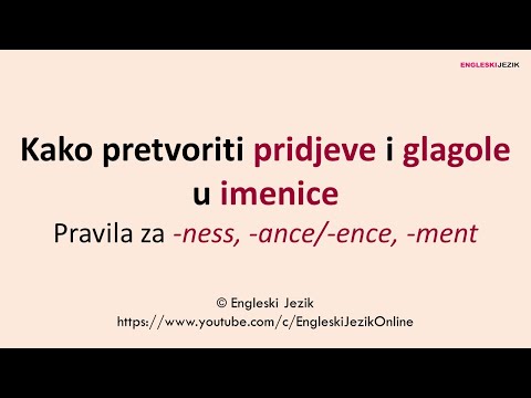 Video: Kako Odrediti Završetke Pridjeva