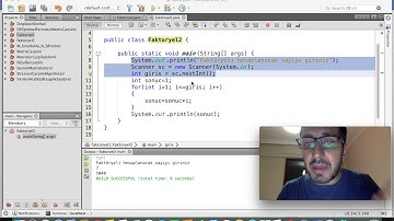 Java - Ders 35: Döngü Uygulamaları 1 (Faktoriyel Hesabı)
