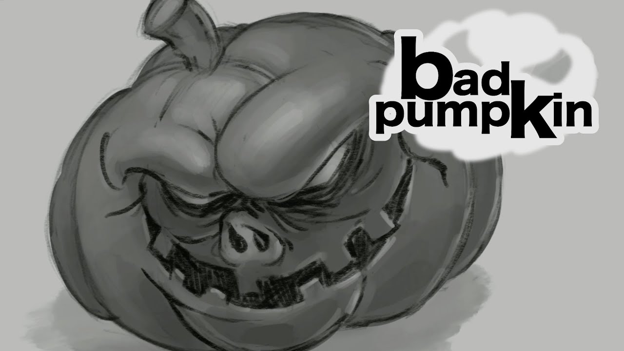 Concept Art Time-Lapse: Bad Pumpkin! | 