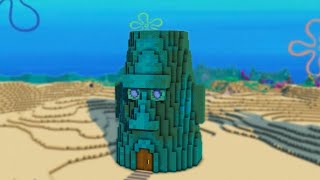 How to Build Squidward’s House in Minecraft! 🦑