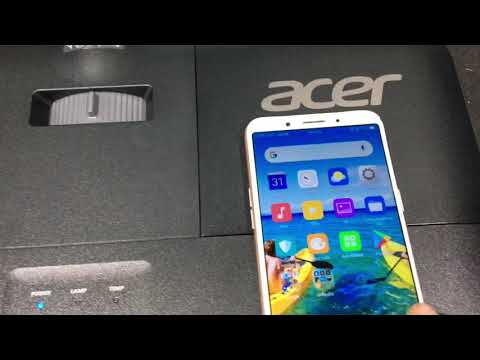 วีดีโอ: วิธีเชื่อมต่อโปรเจคเตอร์ Acer