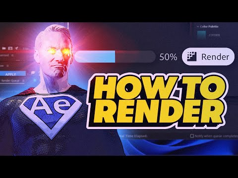 How to Render in (or Export from) After Effects CC 2023 - 3 Easy Ways