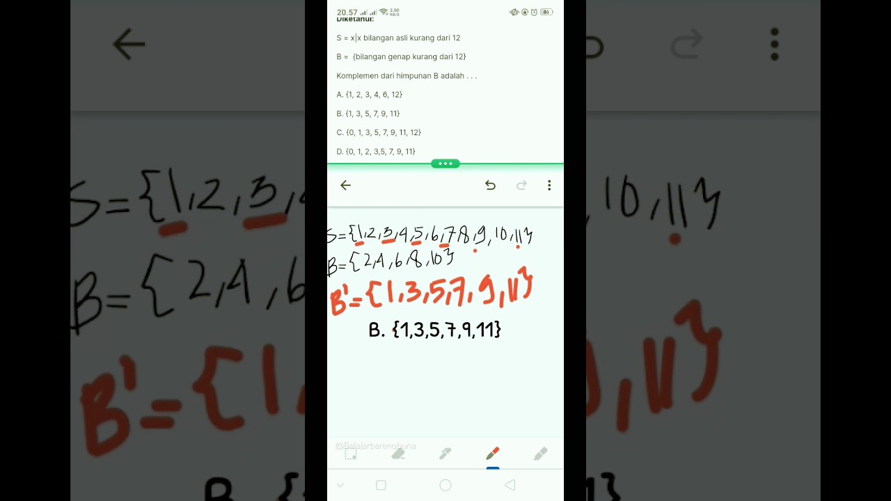 pembahasan soal matematika UNBK SMP tahun 2019