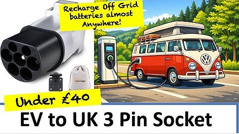 Power Problem Solved! Under £40 to be able to Recharge your Campervan or Motorhome at EV chargers!