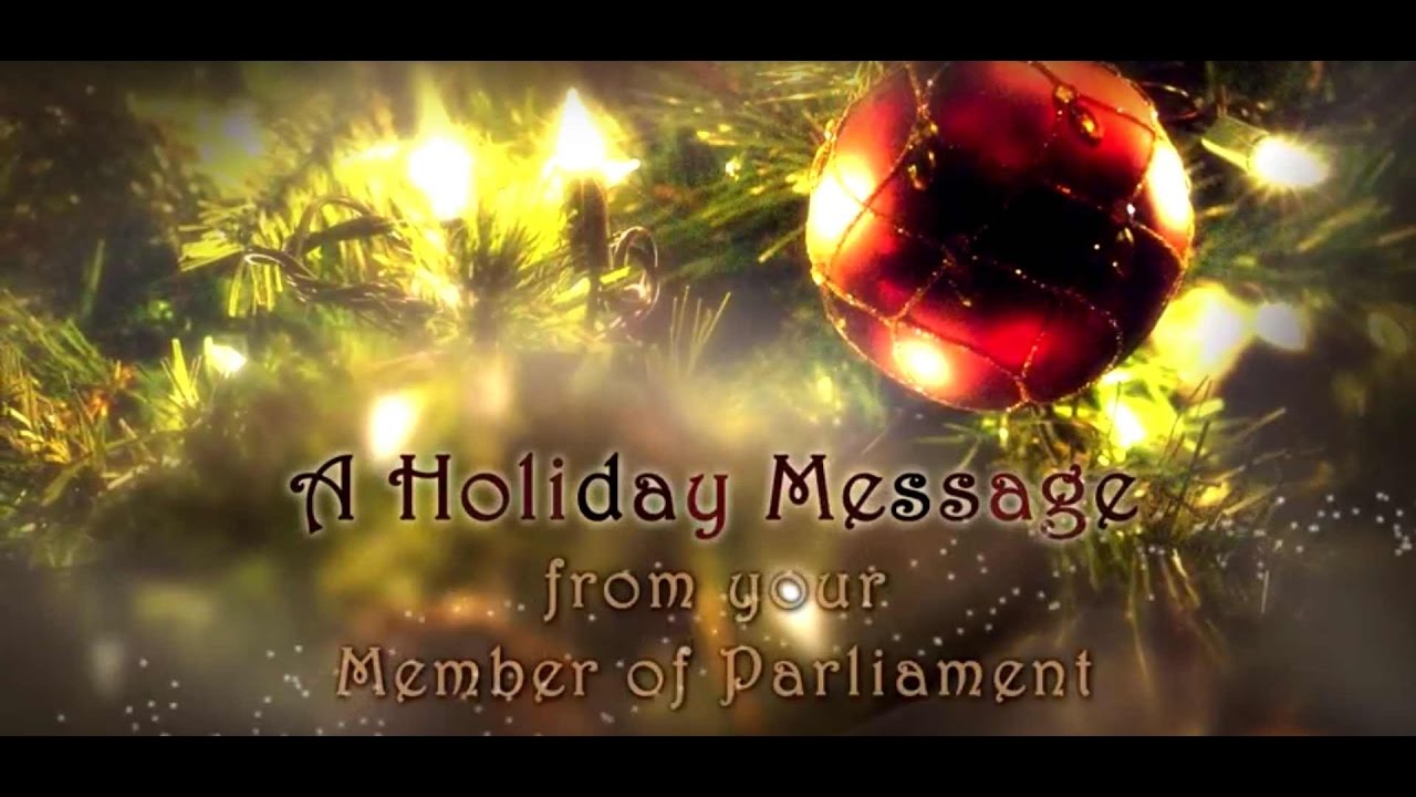 Holiday Greetings from Raj Saini, MP