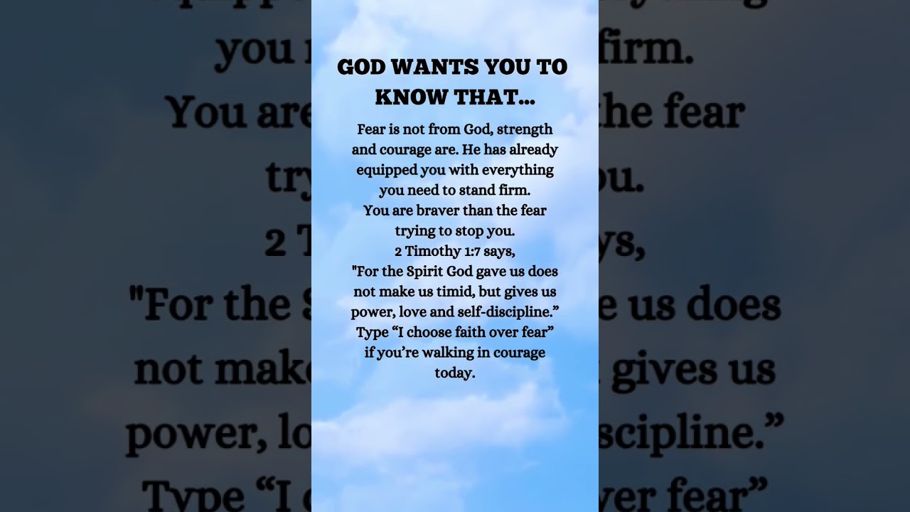 God's message for you today. 