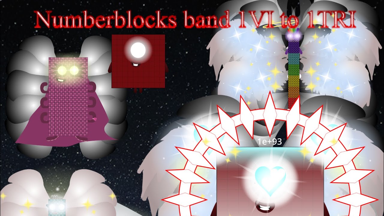 Numberblocks band 1VI to 1TRI