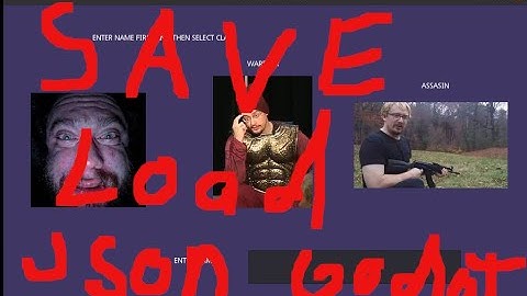 Saving and Loading multiple scenes In Godot JSON Example