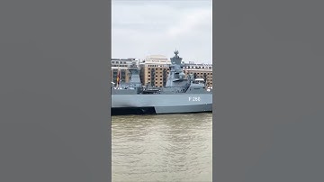German warship blasts Darth Vader anthem in heart of London. 