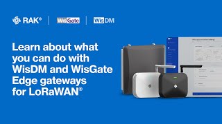 Learn About What You Can Do With Wisdm And Wisgate Edge Gateways For Lorawan